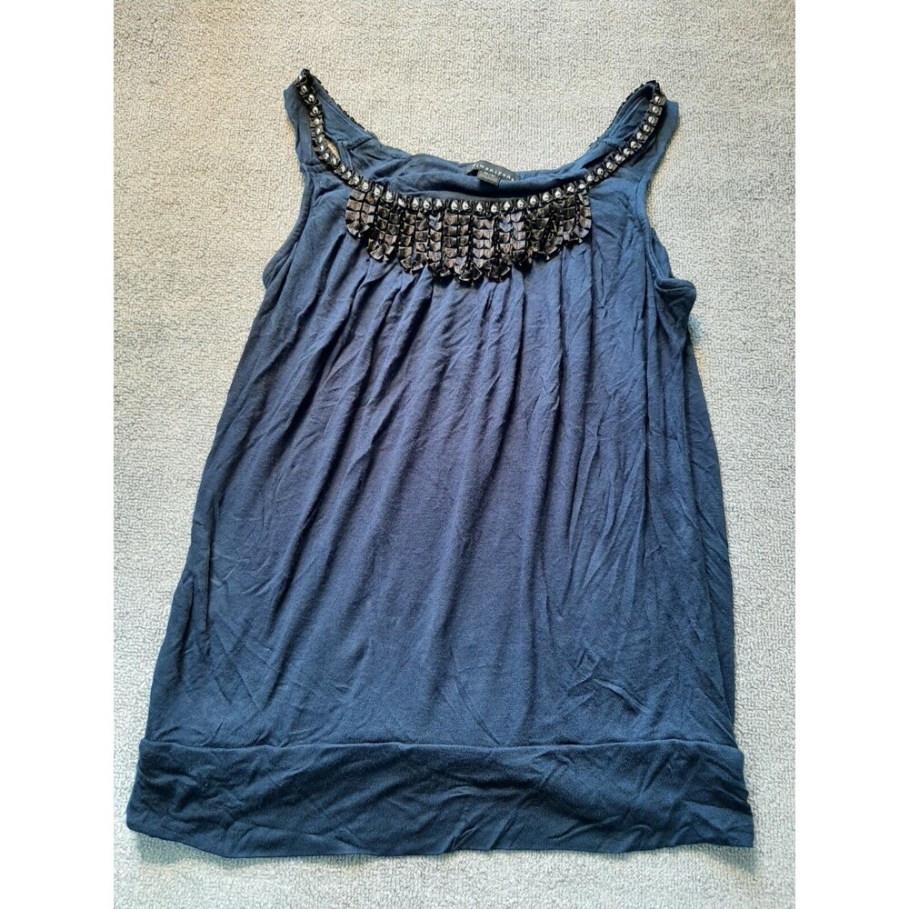 TWENTY ONE WOMEN'S TOP TANK Top Shirt Medium M Blue Sleeveless